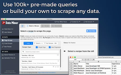 Data Scraper – Ekstraksi Web Otomatis Gratis & Mudah - Screenshot 2