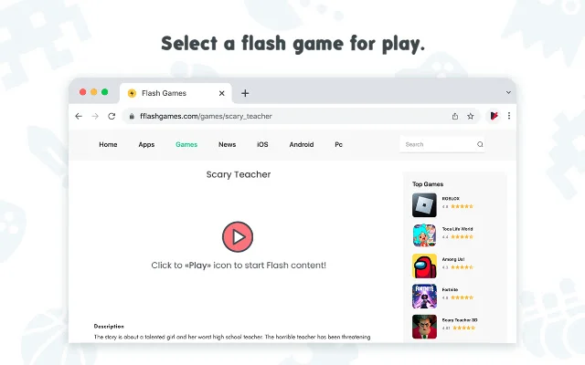 Flash Player for Chrome – Jalankan Game Flash Favorit Anda - Screenshot 2