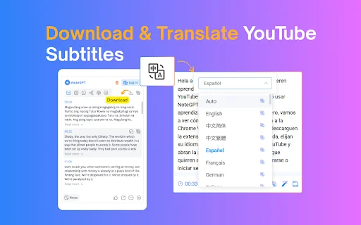 NoteGPT: Ringkasan YouTube & Transkrip AI Terbaik – Unduh Gratis - Screenshot 3