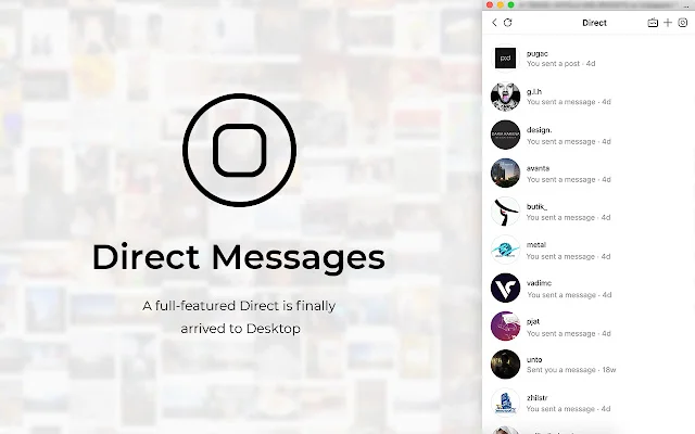 App for Instagram with DM Terbaru – Akses Instagram di PC - Screenshot 2