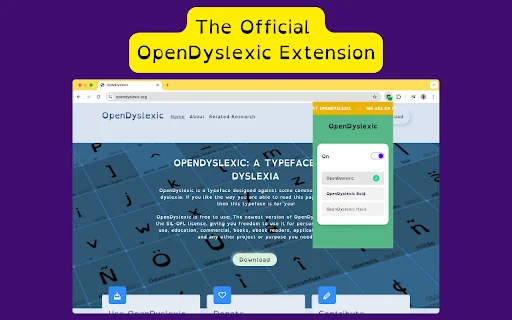 Download OpenDyslexic for Chrome – Font Ramah Disleksia Gratis - Screenshot 1