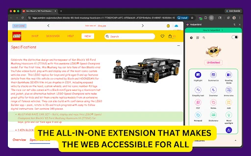Helperbird: Ekstensi Chrome untuk Aksesibilitas & Produktivitas - Screenshot 1