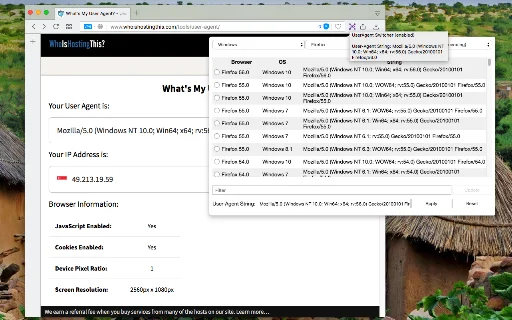 Download User-Agent Switcher Terbaru – Ubah Identitas Browser Gratis - Screenshot 1