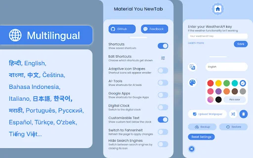 Material You NewTab: Ubah Tampilan Browser Jadi Estetik & Canggih - Screenshot 4