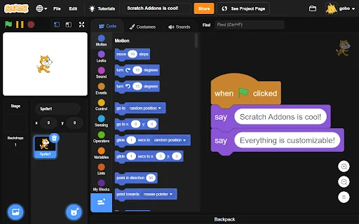 Download Scratch Addons Terbaru – Fitur Kustomisasi Scratch Gratis - Screenshot 2