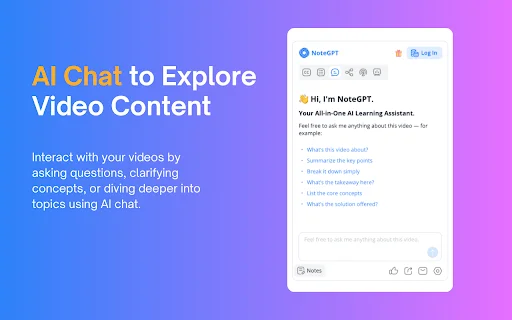 NoteGPT: Ringkasan YouTube & Transkrip AI Terbaik – Unduh Gratis - Screenshot 4