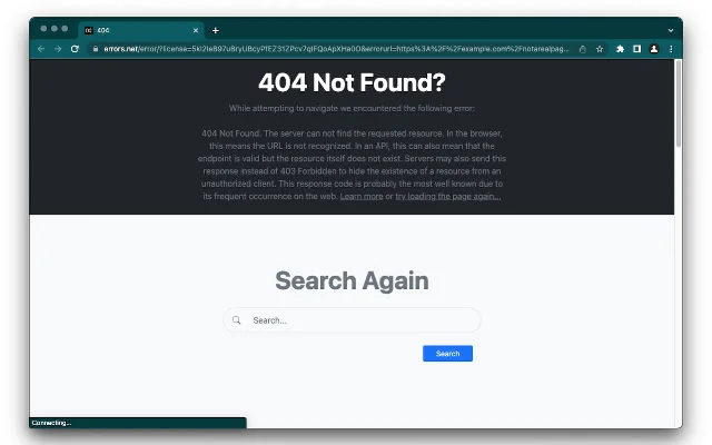 Download Ekstensi Errors.net Resmi – Atasi Error Web dengan Mudah - Screenshot 1